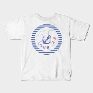 Nautical pattern Kids T-Shirt